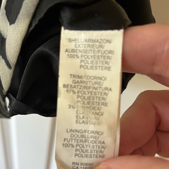 KENSIE Dress, black/grey/white animal print. - Picture 7 of 7